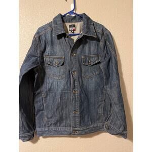 Anchor blue vintage, Y2K, blue grunge, denim jacket, size medium